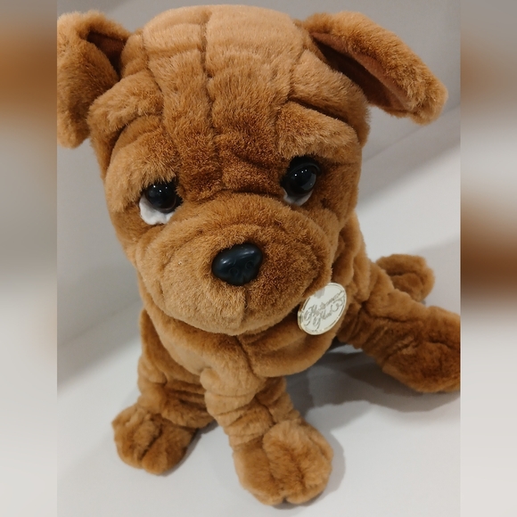 Dan Dee Collectors Choice Shar Pei Bulldog Platinum Plus Plush Dog Wrinkles 12in - Picture 6 of 6